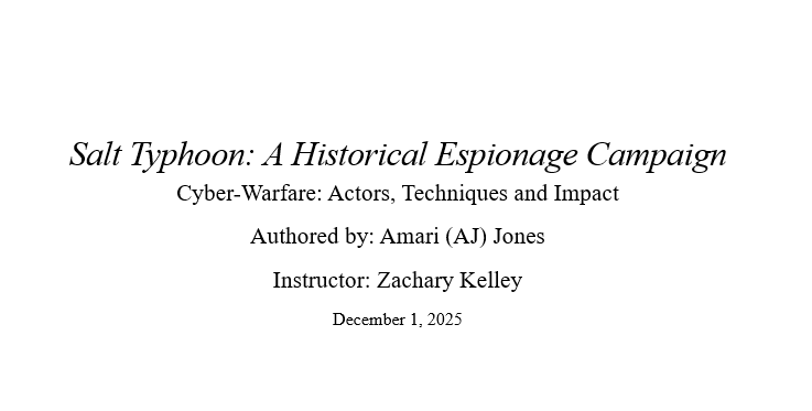 Salt Typhoon Cyber Warfare report thumbnail